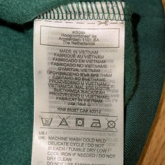 ADIDAS greenies pet/dog dry food long sleeve green color size XL sweatshirt - Picture 14 of 16